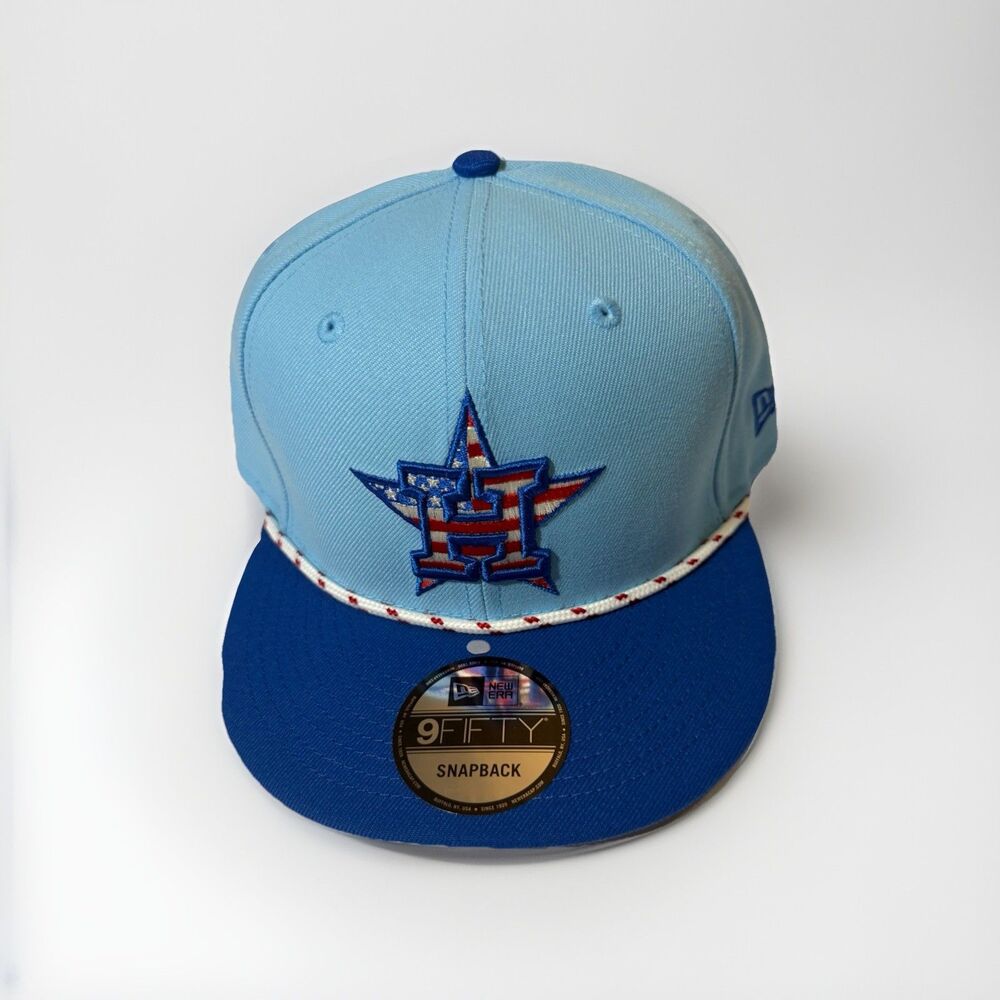 NWT New Era Houston Astros 9FIFTY Independence Day 4th Of July Snapback Hat